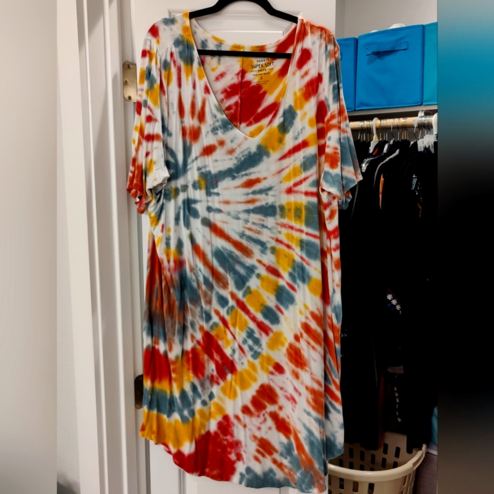 Tye Dye Torrid Dress Size 3